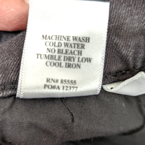 Pistola High Rise Jeans Skinny Black Gray Women's 26 Frayed Raw Hem Ankle Length - Picture 10 of 10